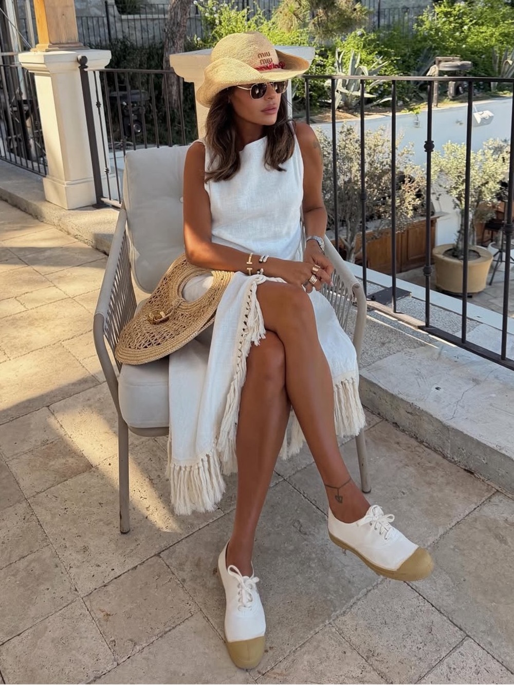 NWT Zara ZW Collection 100% Linen Fringe Dress
